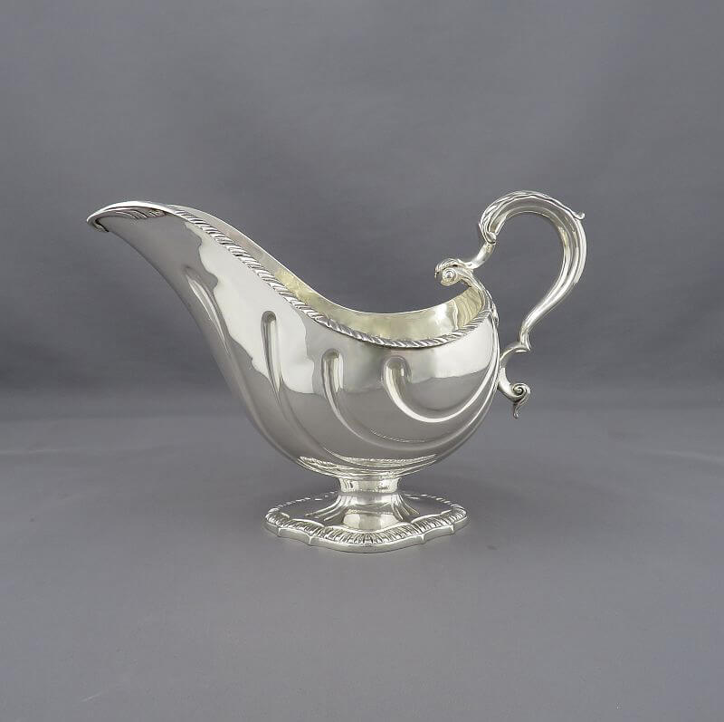 Victorian Sterling Silver Sauce Boats - JH Tee Antiques