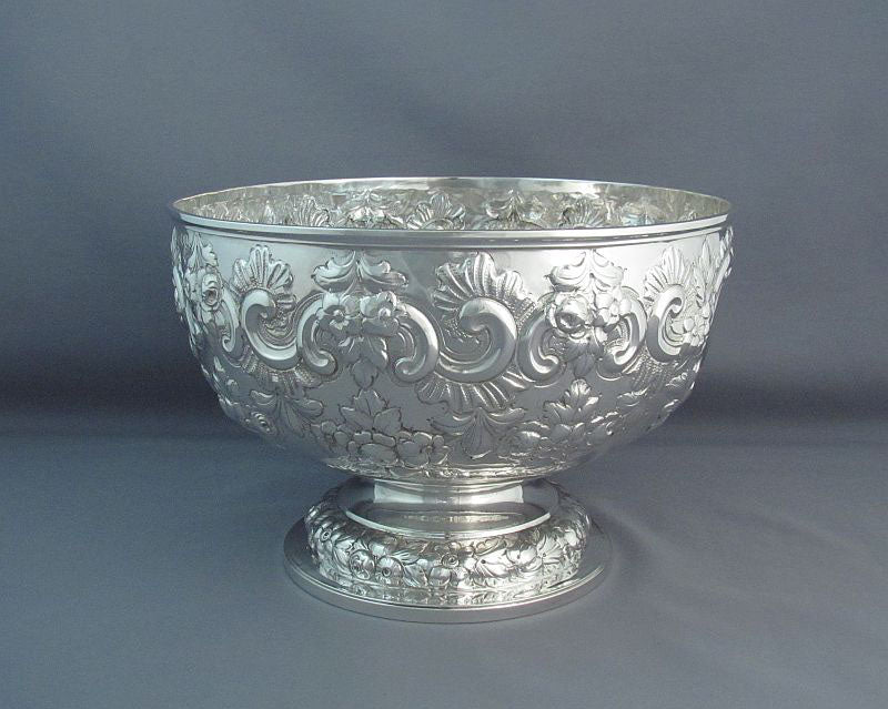 Victorian Sterling Silver Table Bowl - JH Tee Antiques