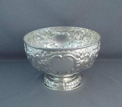 Victorian Sterling Silver Table Bowl - JH Tee Antiques