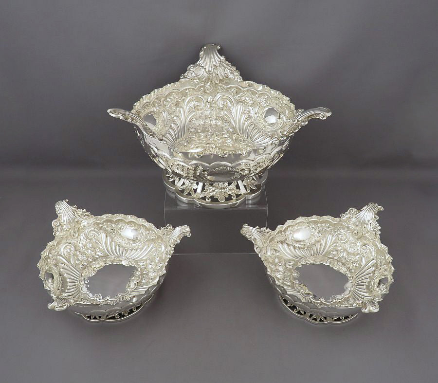 Victorian Sterling Silver Table Garniture - JH Tee Antiques