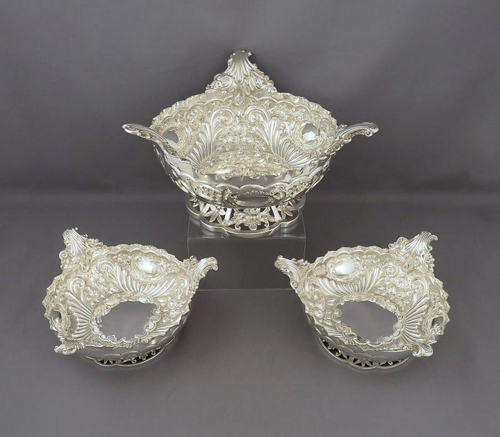 Victorian Sterling Silver Table Garniture - JH Tee Antiques