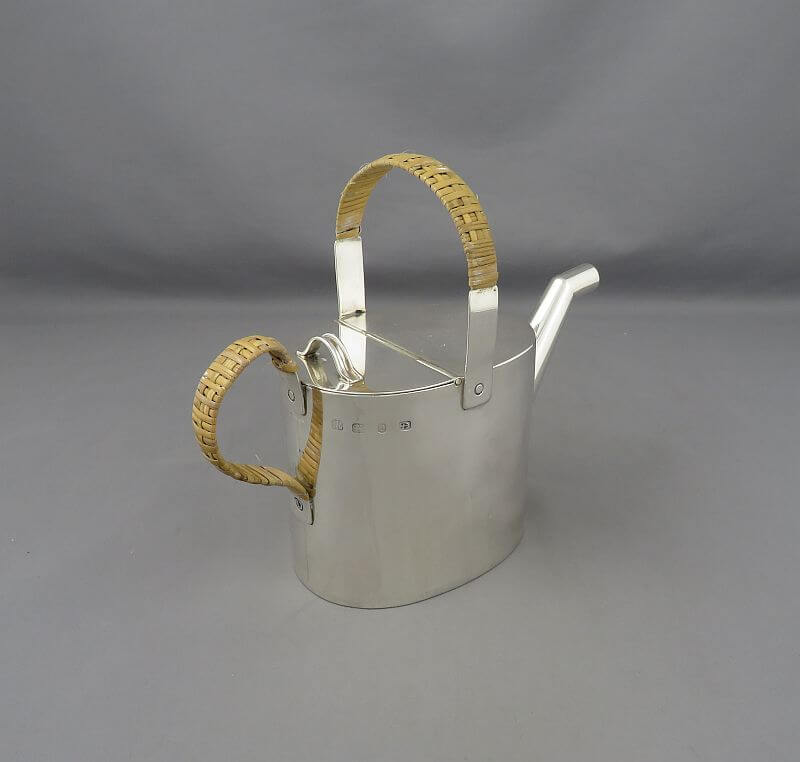 Victorian Sterling Silver Teapot Christopher Dresser - JH Tee Antiques