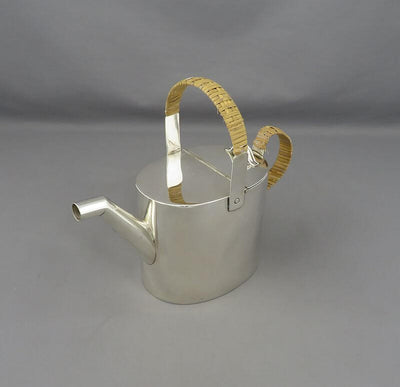 Victorian Sterling Silver Teapot Christopher Dresser - JH Tee Antiques