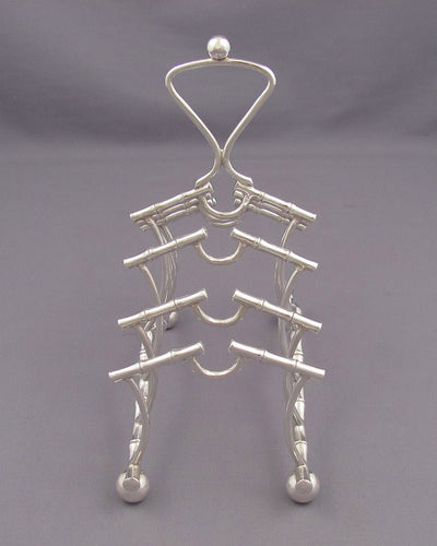 Victorian Sterling Silver Toast Rack - JH Tee Antiques