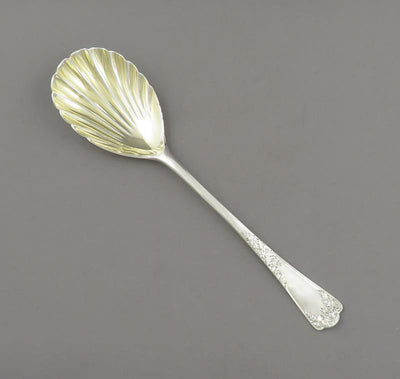 Victorian Sterling Silver Berry Spoons - JH Tee Antiques
