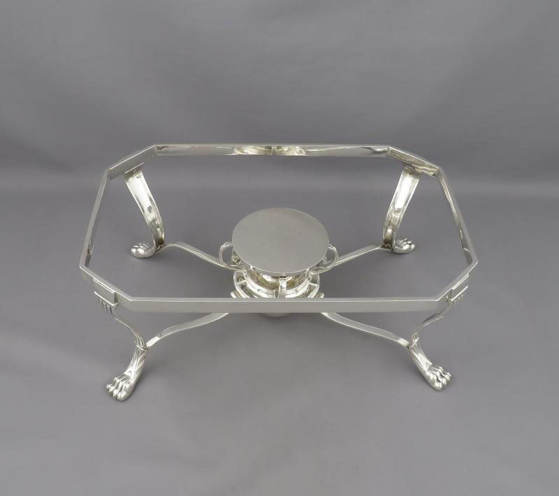 Victorian Sterling Silver Chafing Dish - JH Tee Antiques