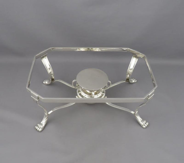 Victorian Sterling Silver Chafing Dish - JH Tee Antiques