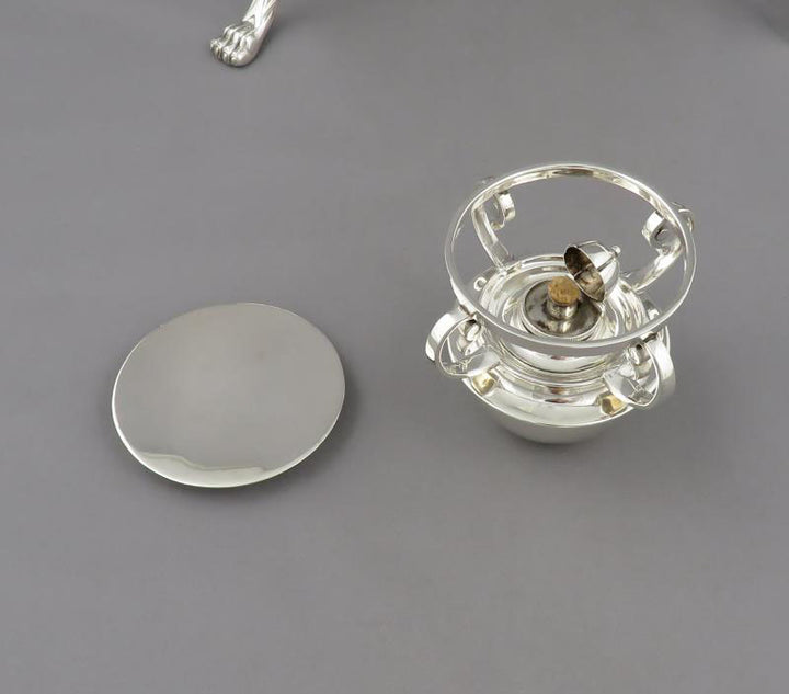 Victorian Sterling Silver Chafing Dish - JH Tee Antiques