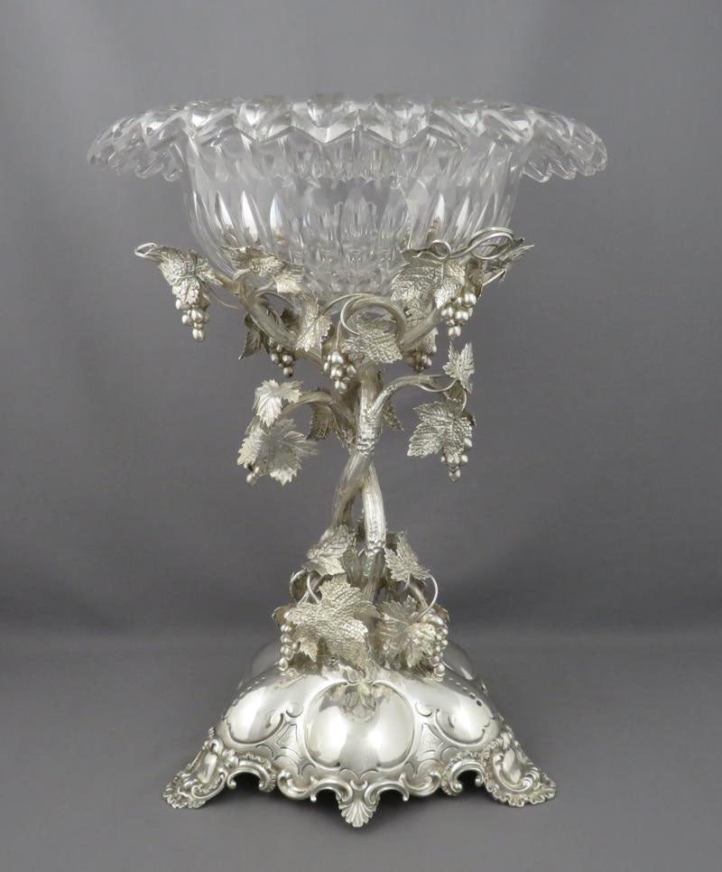 Victorian Sterling Silver Dessert Stand - JH Tee Antiques