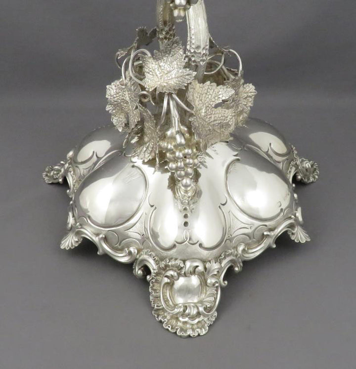 Victorian Sterling Silver Dessert Stand - JH Tee Antiques