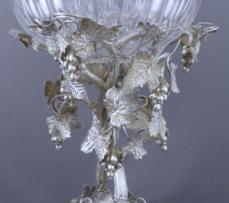 Victorian Sterling Silver Dessert Stand - JH Tee Antiques