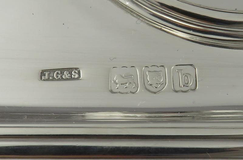 Victorian Sterling Silver Inkstand - JH Tee Antiques