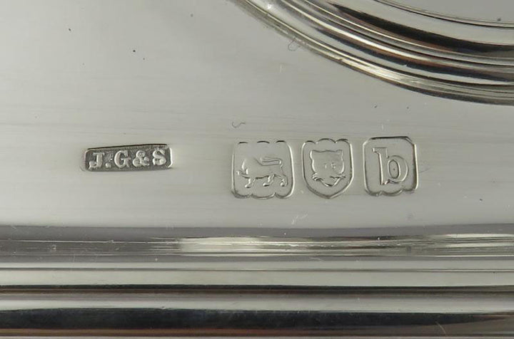 Victorian Sterling Silver Inkstand - JH Tee Antiques