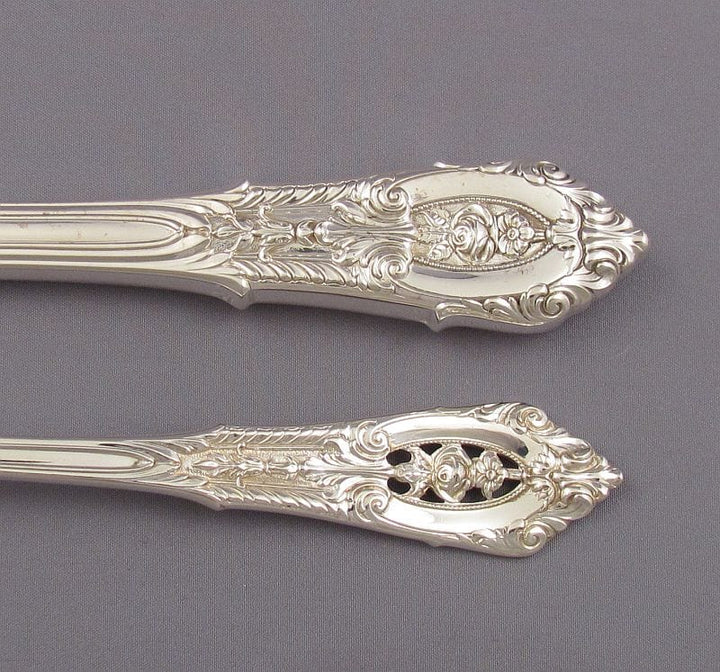 Wallace Rosepoint Sterling Silver Flatware Set for 12 - JH Tee Antiques