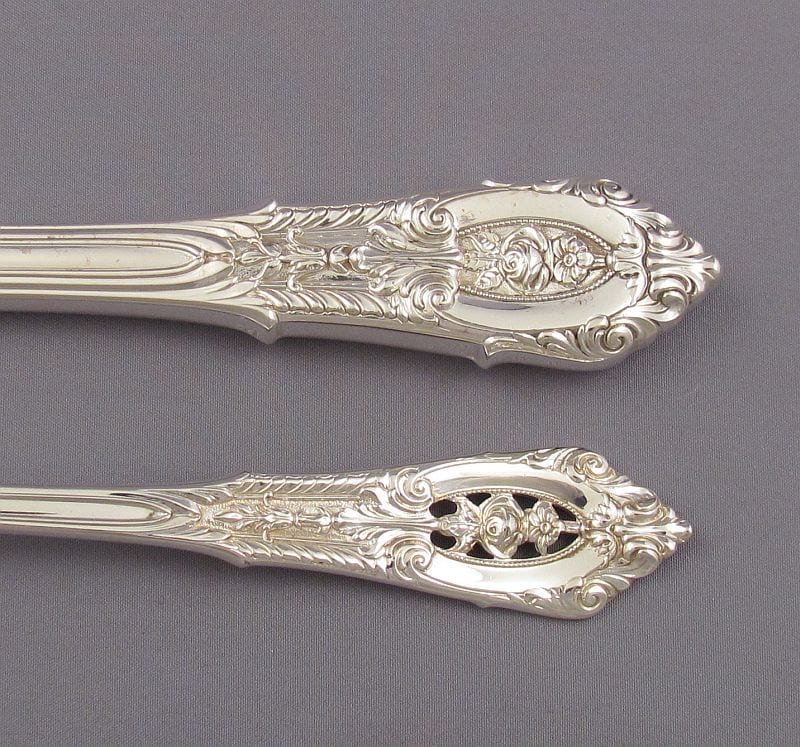 Wallace Rosepoint Sterling Silver Flatware Set for 12 - JH Tee Antiques