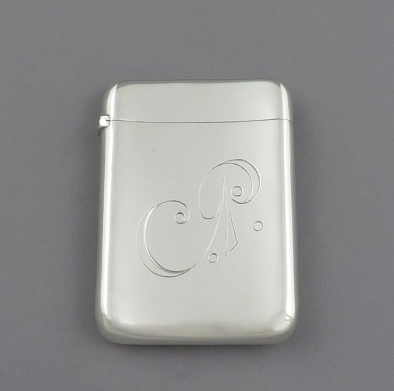 Frank Whiting Sterling Silver Card Case - JH Tee Antiques