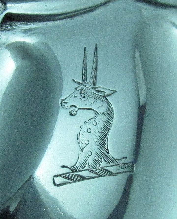 George II Style Silver Sauce Boat - JH Tee Antiques