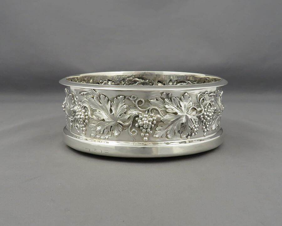 William IV Sterling Silver Wine Coaster - JH Tee Antiques