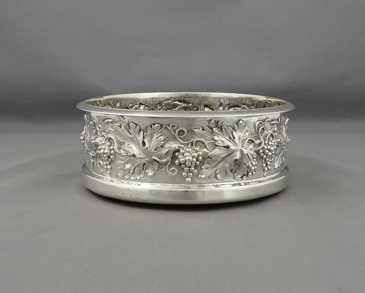 William IV Sterling Silver Wine Coaster - JH Tee Antiques