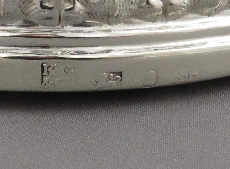 William IV Silver Wine Coasters - JH Tee Antiques