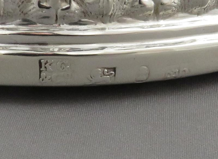 William IV Silver Wine Coasters - JH Tee Antiques