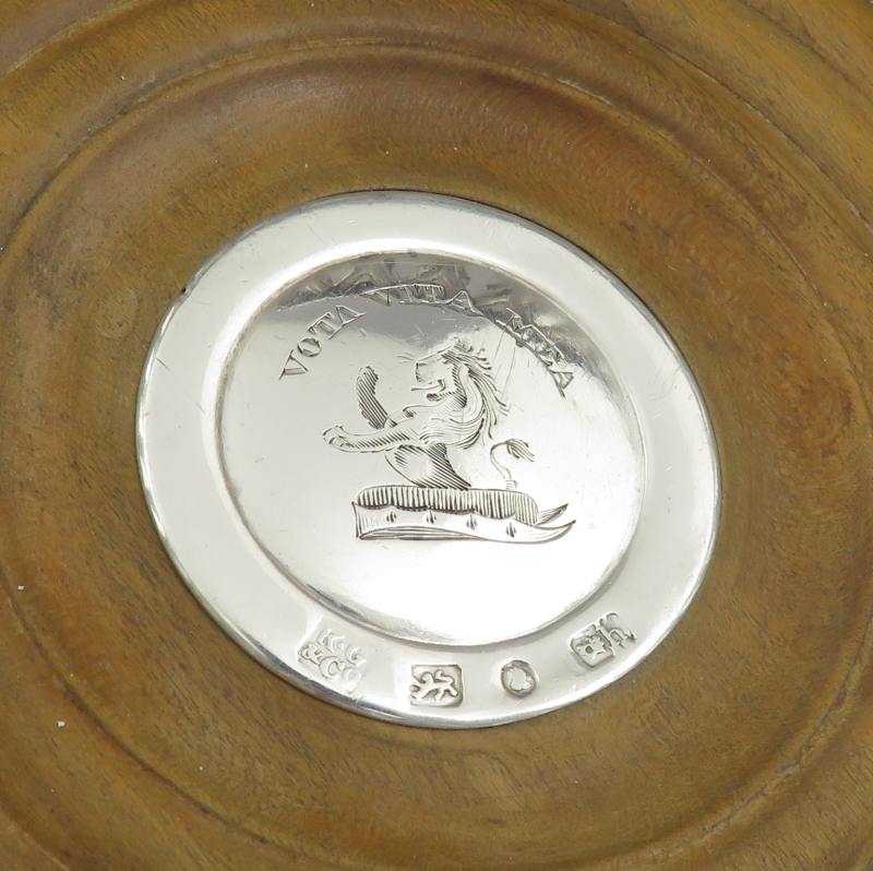 William IV Silver Wine Coasters - JH Tee Antiques