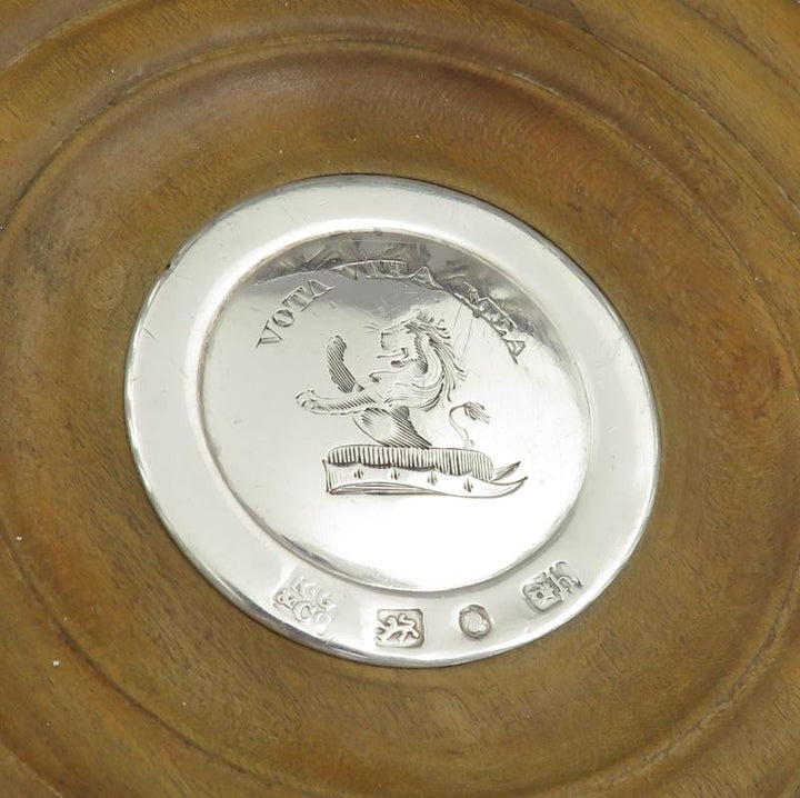 William IV Silver Wine Coasters - JH Tee Antiques