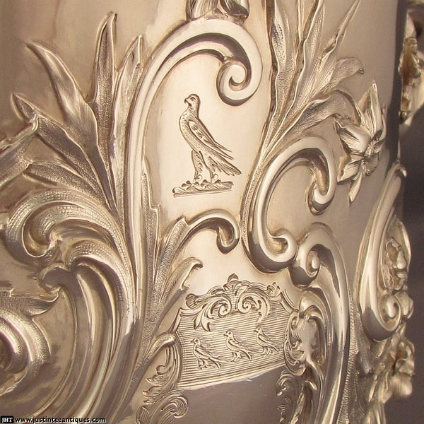 William IV Silver Wine Cooler - JH Tee Antiques