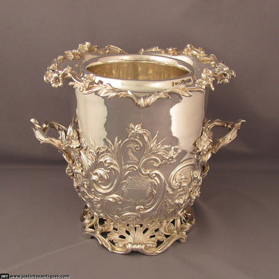 William IV Silver Wine Cooler - JH Tee Antiques