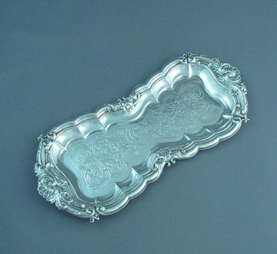 William IV Sterling Silver Candle Snuffer Tray - JH Tee Antiques