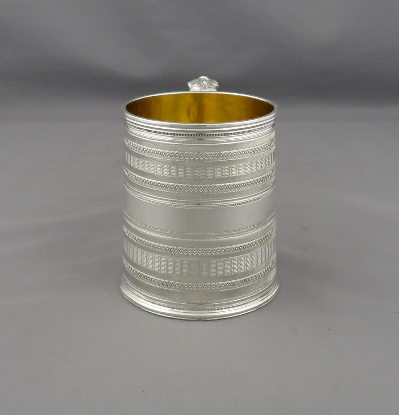 William IV Sterling Silver Mug - JH Tee Antiques