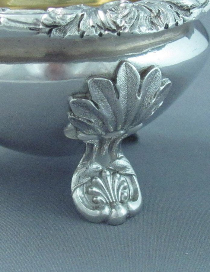 Set of Four William IV Sterling Silver Salts - JH Tee Antiques