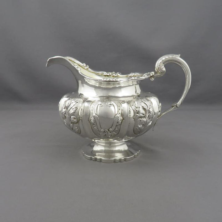 William IV Sterling Silver Tea Set - JH Tee Antiques
