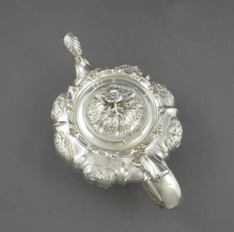William IV Sterling Silver Tea Set - JH Tee Antiques