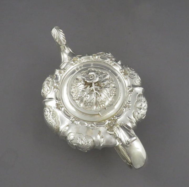 William IV Sterling Silver Tea Set - JH Tee Antiques