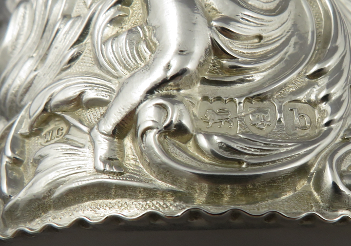 William Comyns Sterling Silver Tea Caddy - JH Tee Antiques