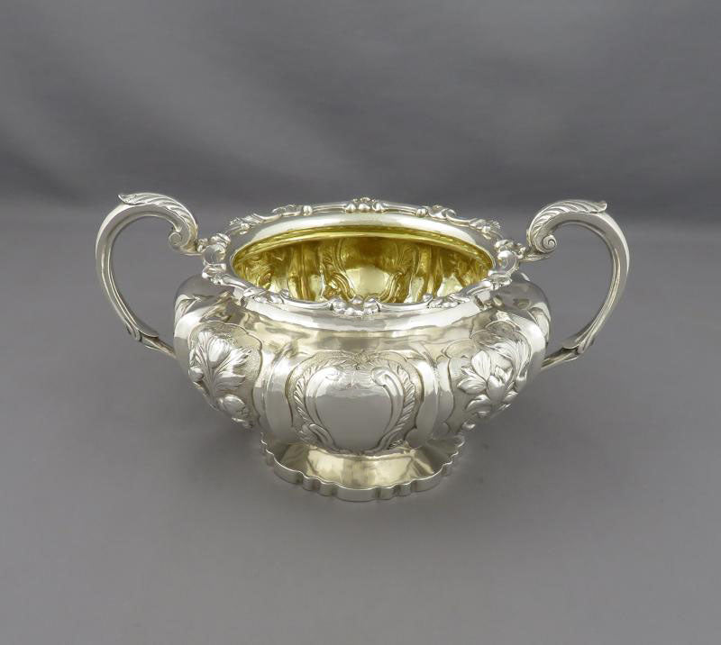 William IV Sterling Silver Tea Set - JH Tee Antiques