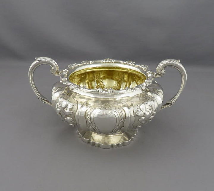William IV Sterling Silver Tea Set - JH Tee Antiques
