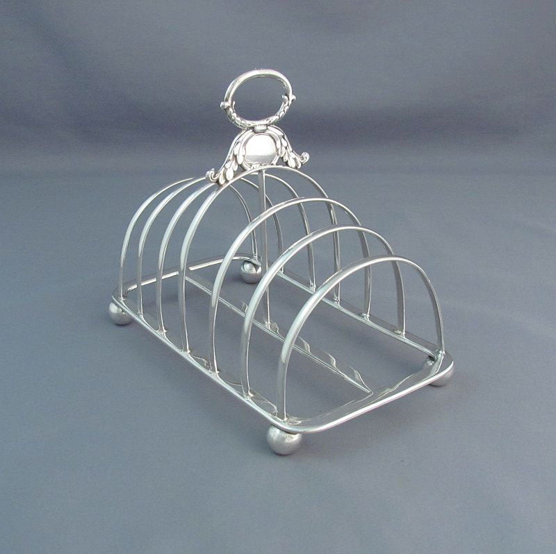 William IV Sterling Silver Toast Rack - JH Tee Antiques