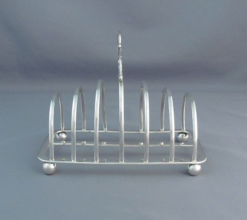 William IV Sterling Silver Toast Rack - JH Tee Antiques