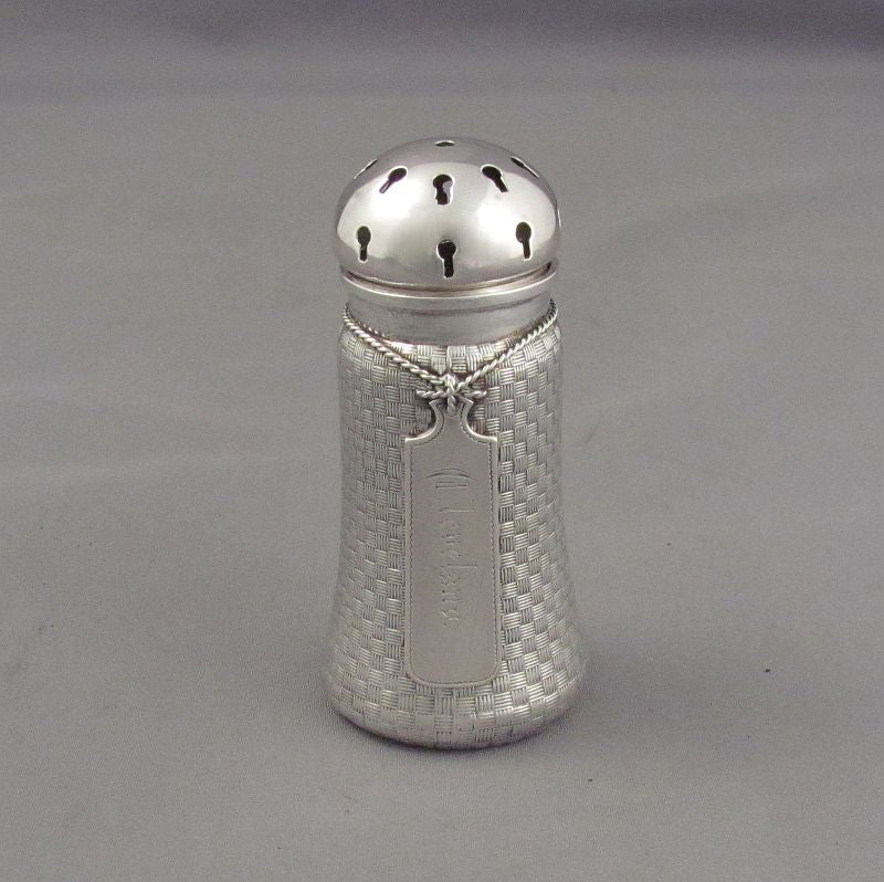 Wood &amp; Hughes Sterling Pepper Caster - JH Tee Antiques